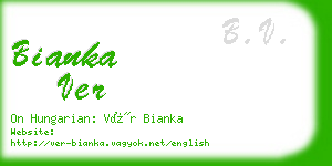 bianka ver business card